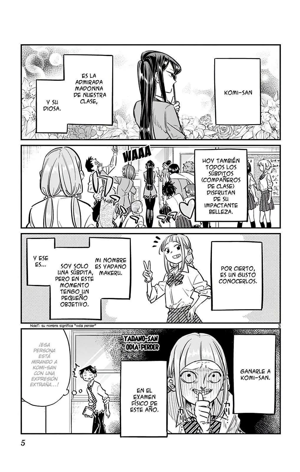 Komi-san wa Komyushou Desu capítulo 8, página 5
