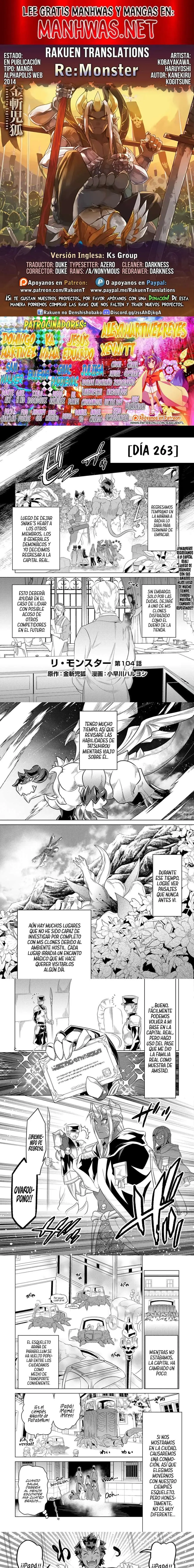 Re:Monster capítulo 109, página 1