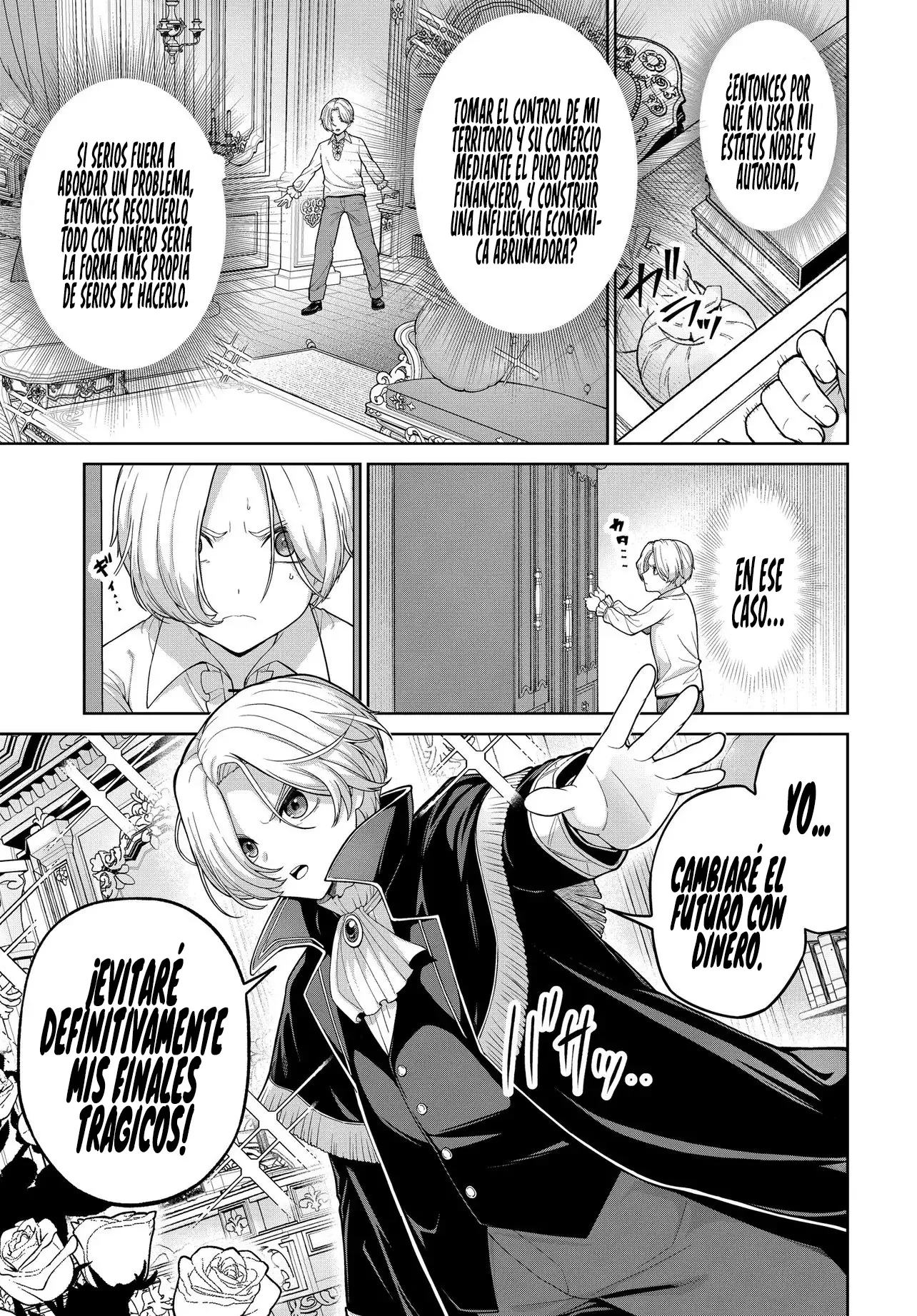 Reencarné Como El Noble Villano De Un Juego Otome, Así Que Intenté Comprar A La Heroína Principal Con Dinero capítulo 1, página 15