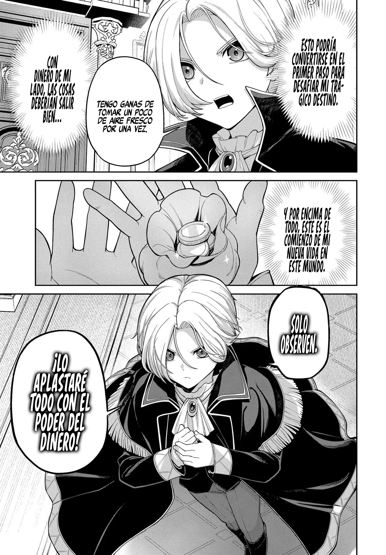 Reencarné Como El Noble Villano De Un Juego Otome, Así Que Intenté Comprar A La Heroína Principal Con Dinero capítulo 1, página 17