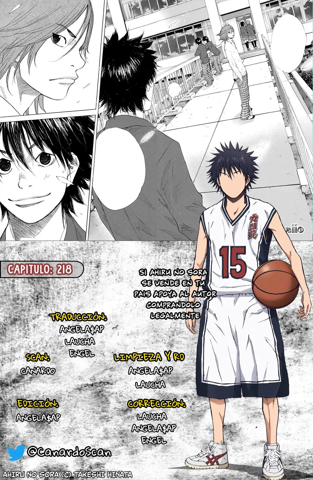 Ahiru no Sora capítulo 218, página 1