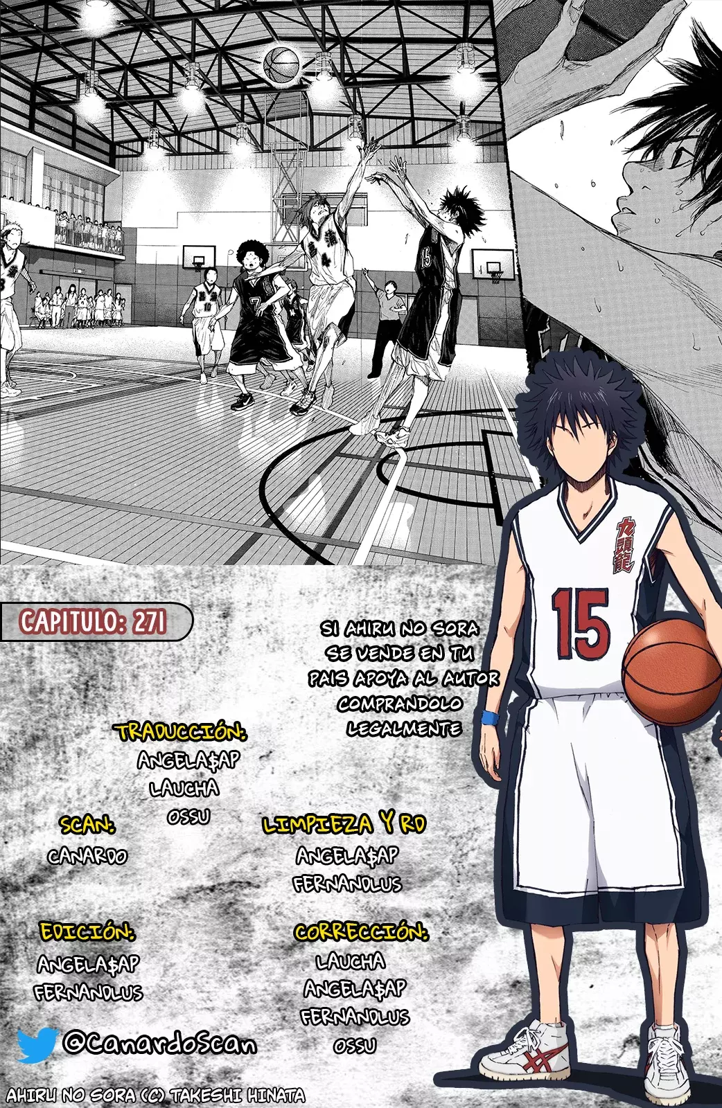 Ahiru no Sora capítulo 271, página 1