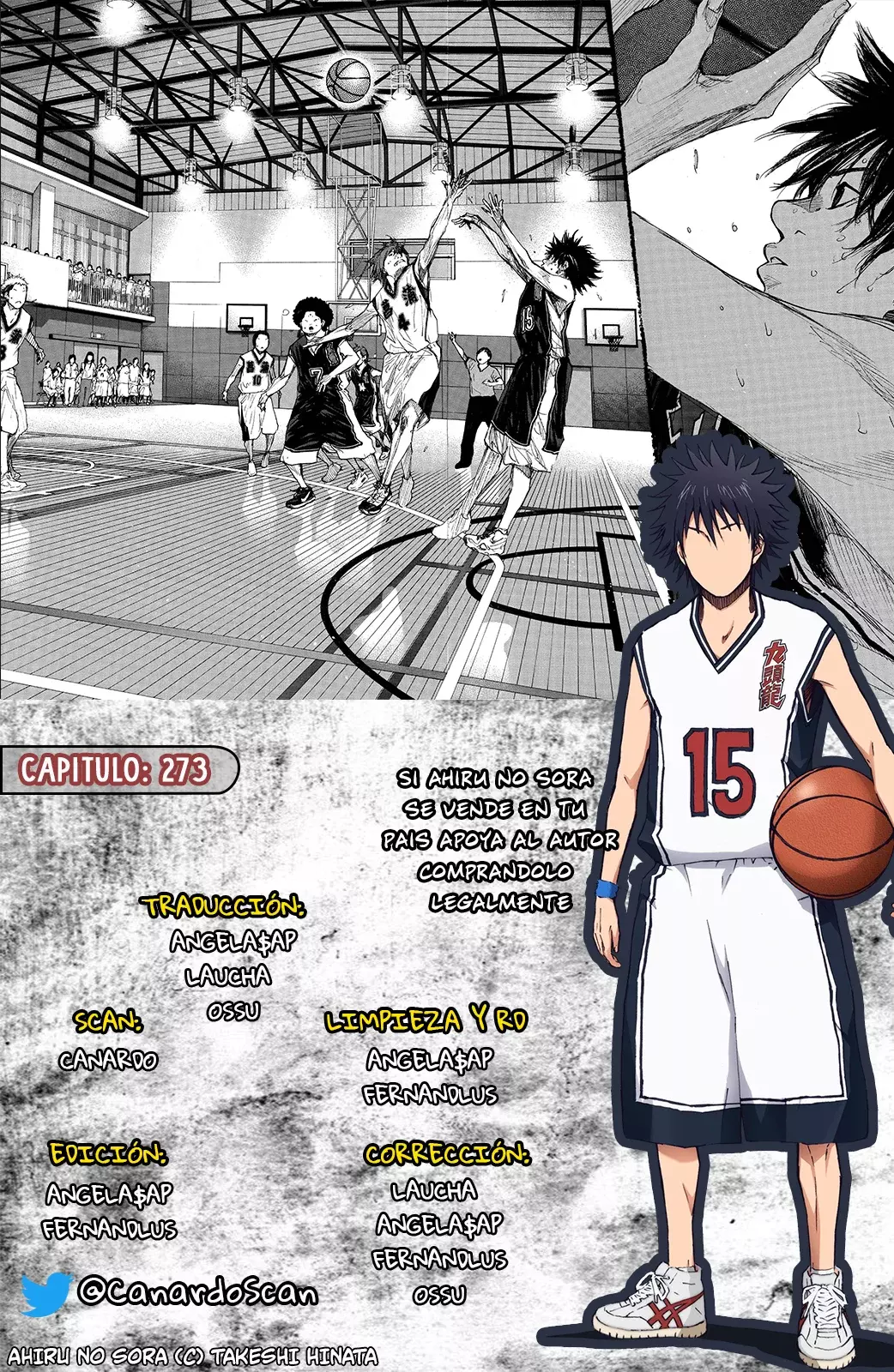 Ahiru no Sora capítulo 273, página 1