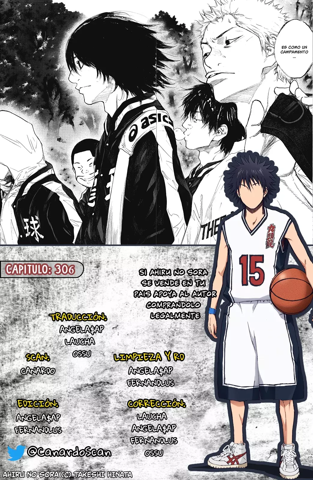 Ahiru no Sora capítulo 306, página 1