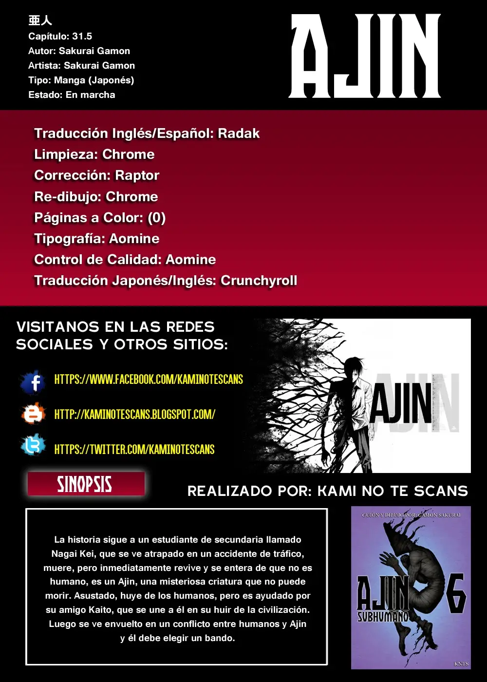Ajin capítulo 31.05, página 1