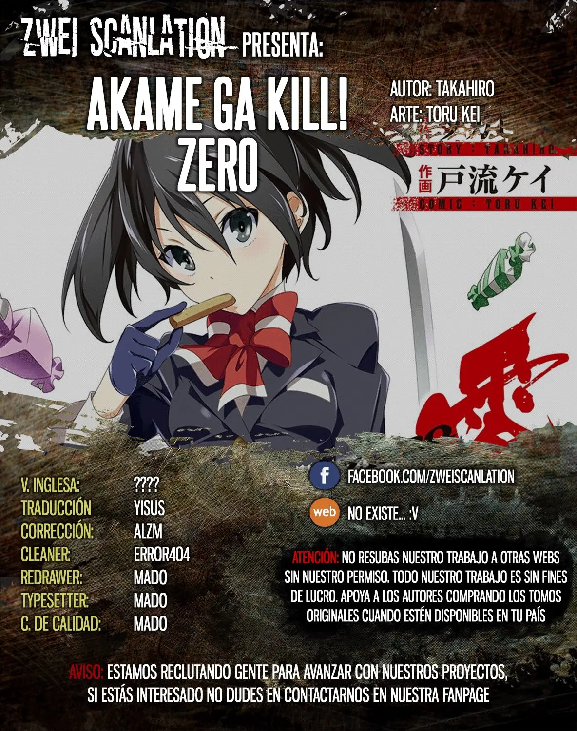 Akame ga KILL! ZERO capítulo 19, página 1