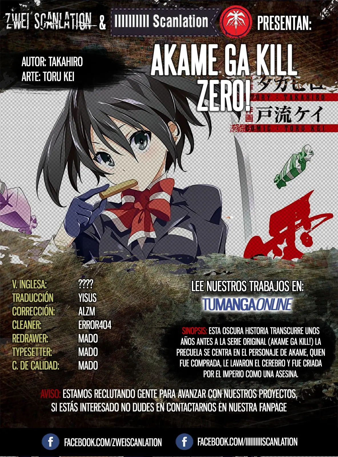 Akame ga KILL! ZERO capítulo 20, página 1