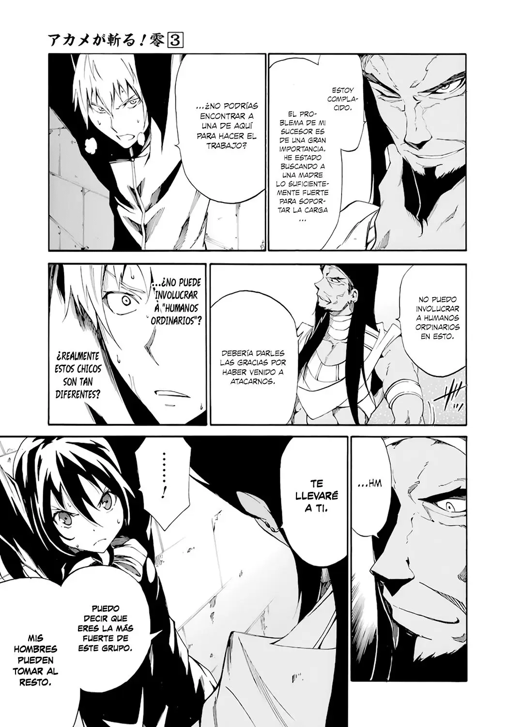 Akame ga KILL! ZERO capítulo 20, página 3