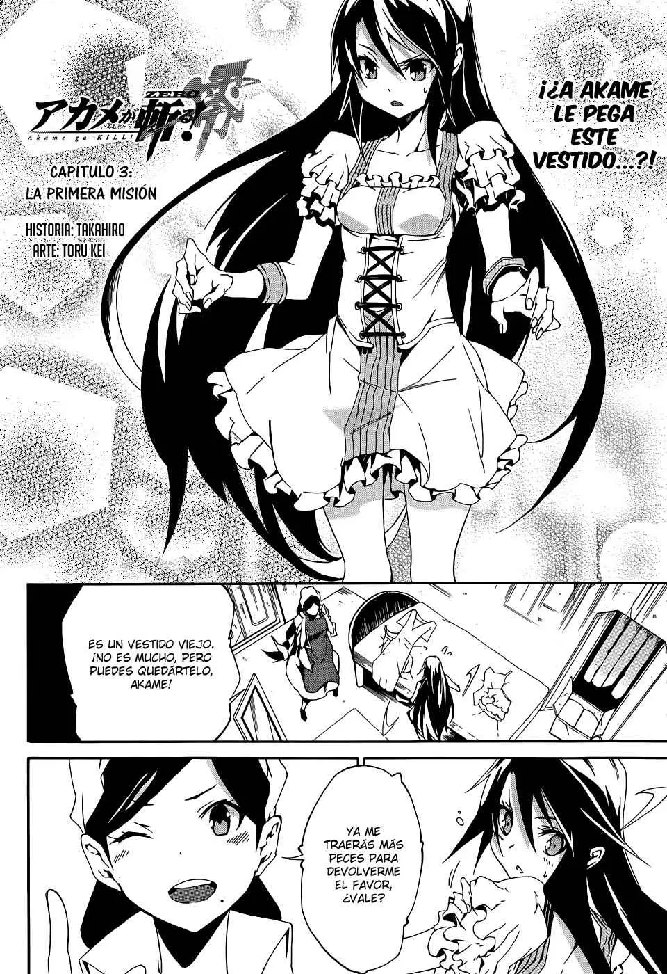 Akame ga KILL! ZERO capítulo 3, página 4