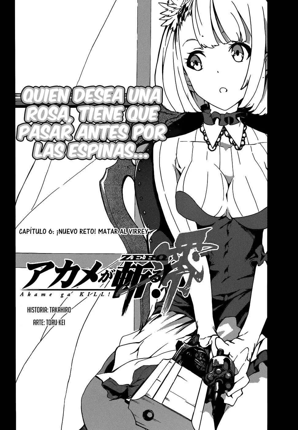 Akame ga KILL! ZERO capítulo 6, página 2