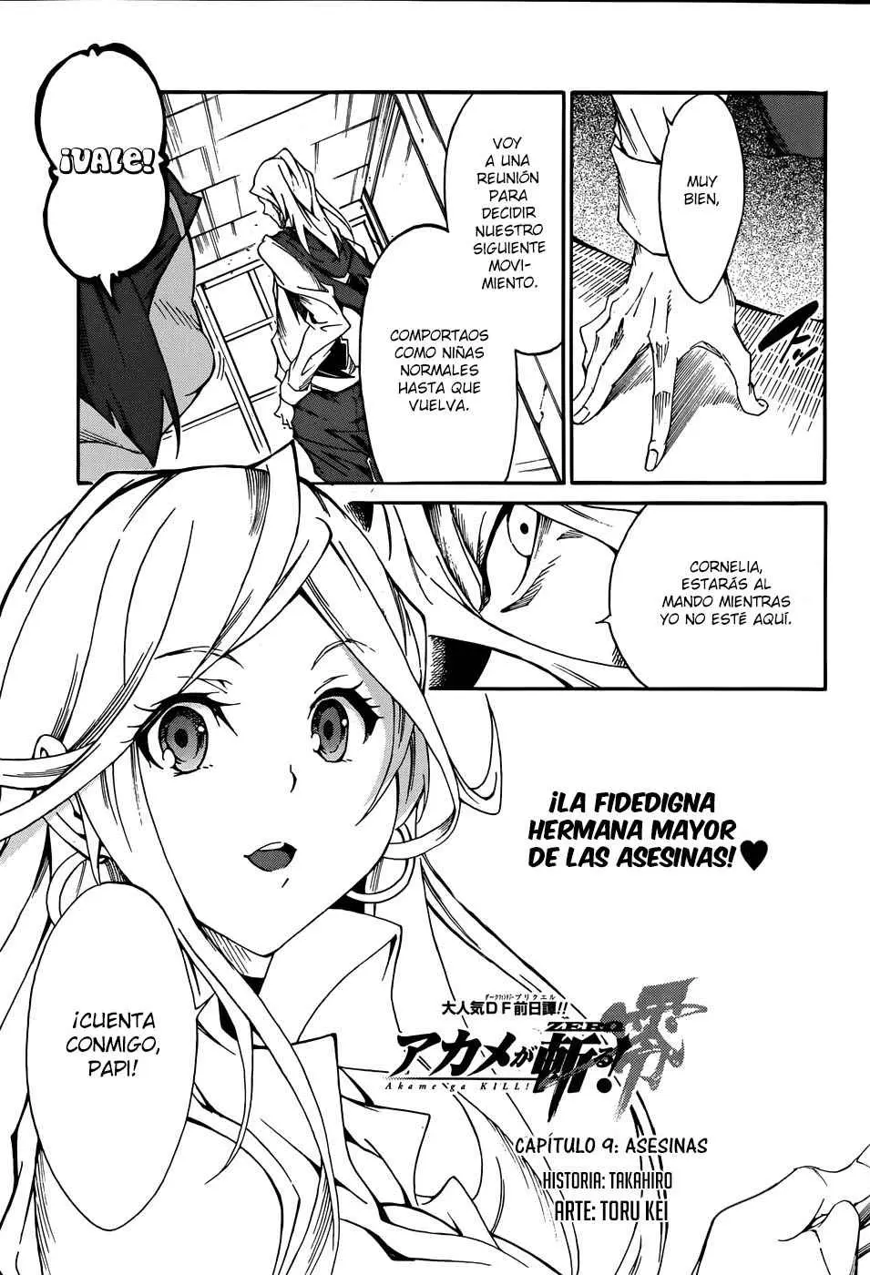 Akame ga KILL! ZERO capítulo 9, página 3