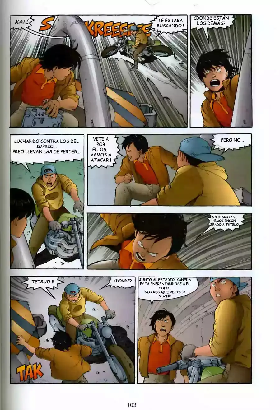 Akira capítulo 11, página 97