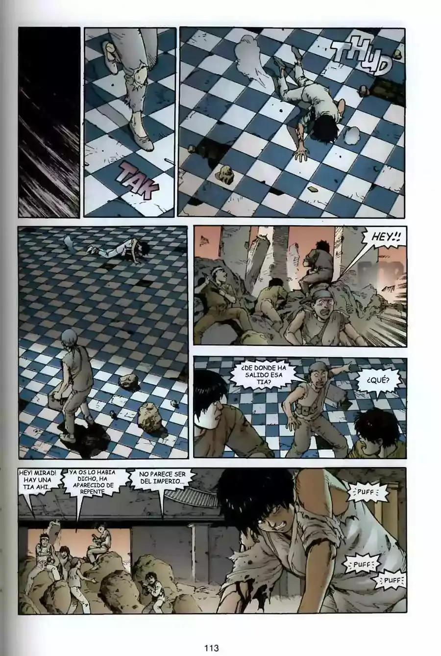 Akira capítulo 11, página 107