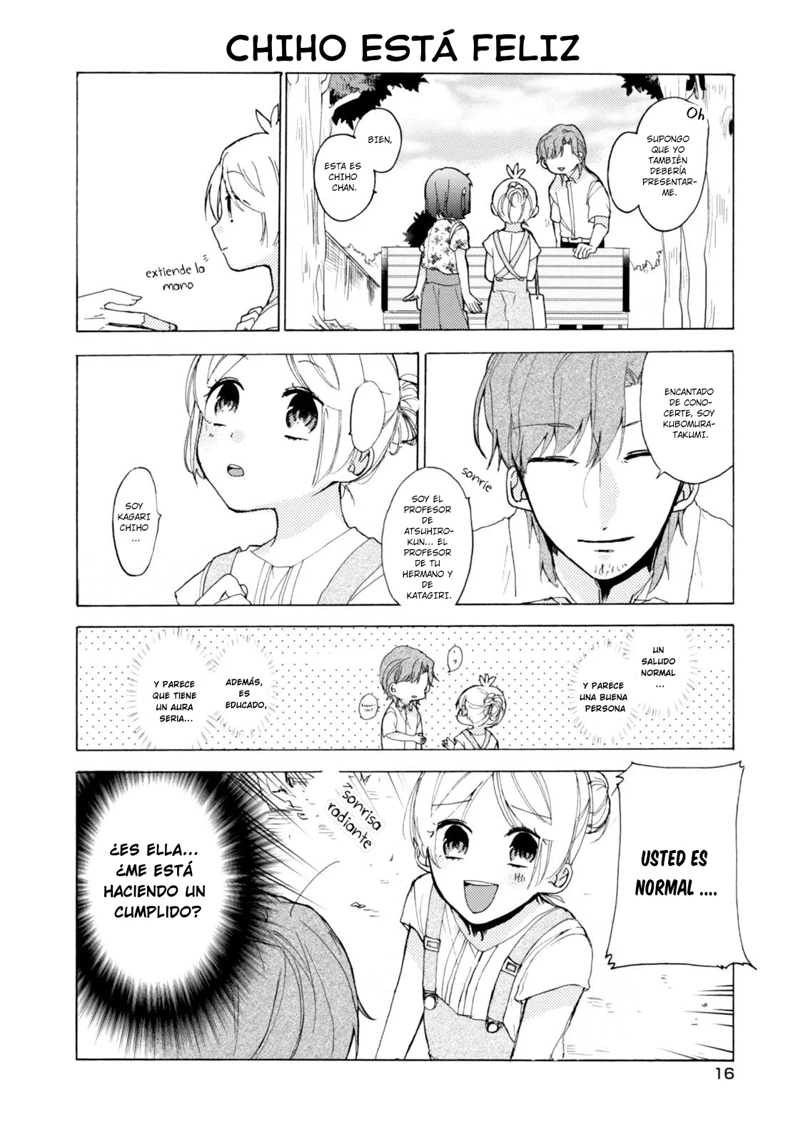 Akkun to Kanojo capítulo 38, página 16