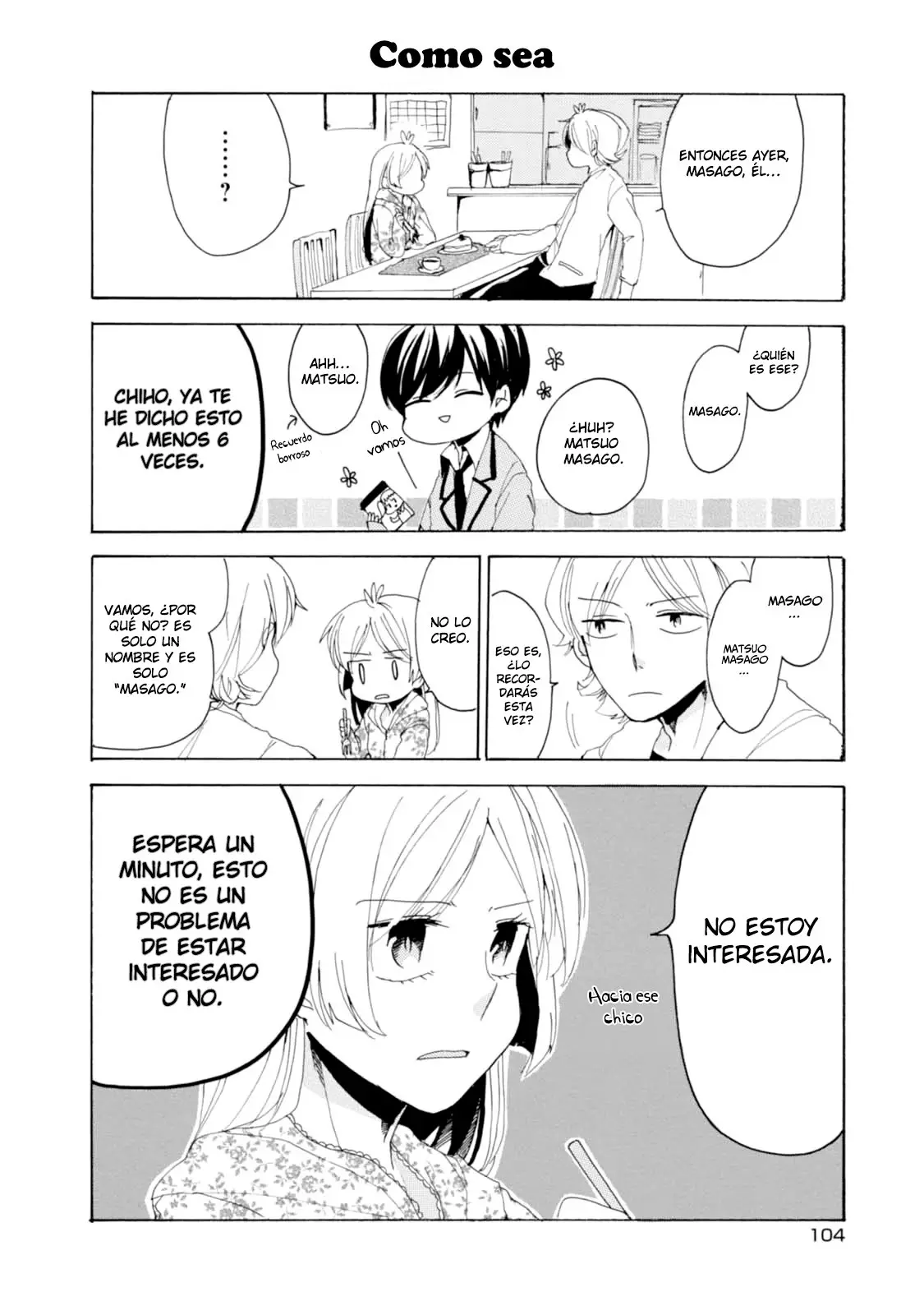 Akkun to Kanojo capítulo 8, página 5