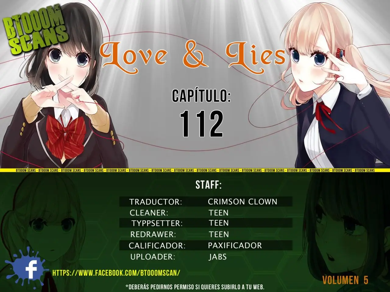 Amor & Mentiras capítulo 112, página 1