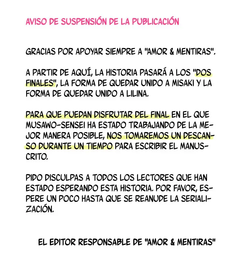 Amor & Mentiras capítulo 280.5, página 3