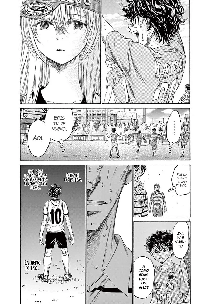 Ao ashi capítulo 114, página 13