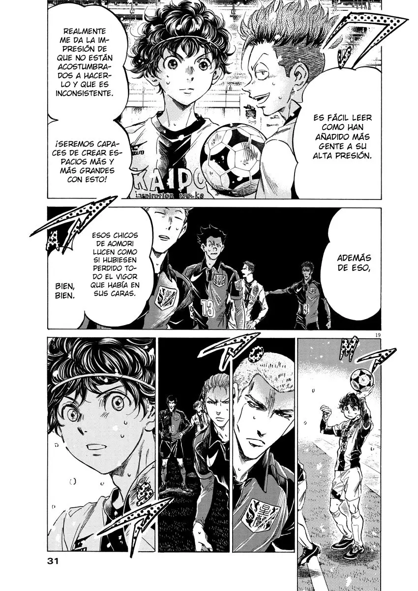 Ao ashi capítulo 265, página 19