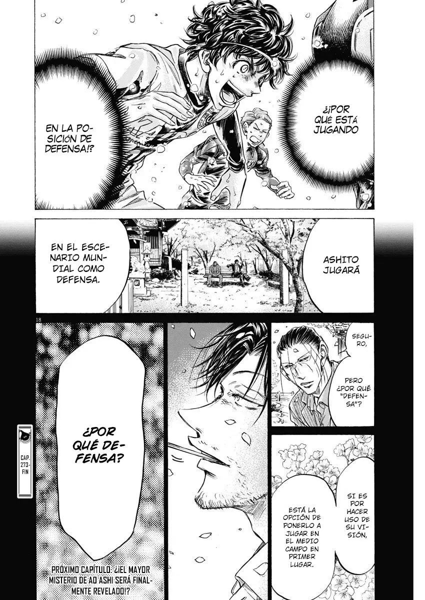 Ao ashi capítulo 273, página 19