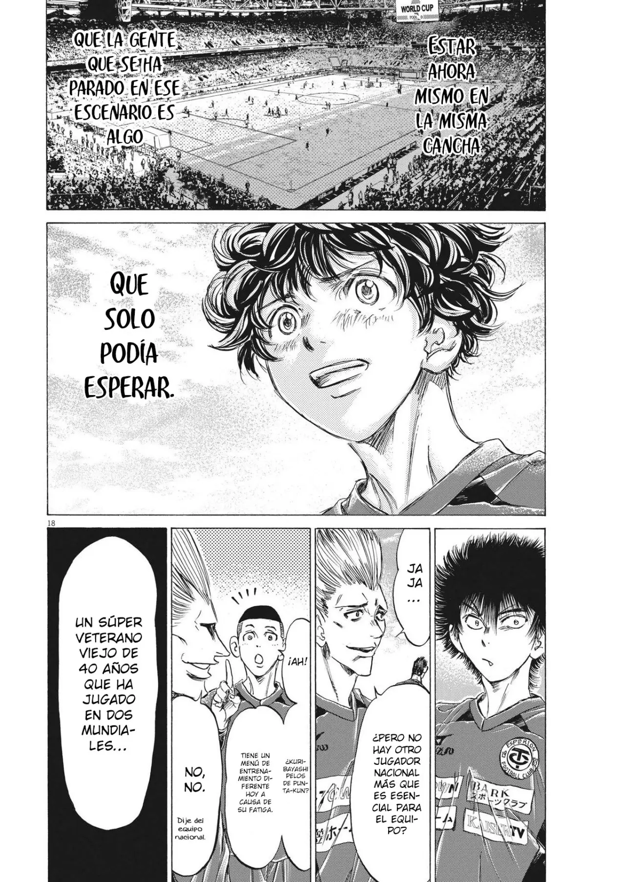 Ao ashi capítulo 284, página 18