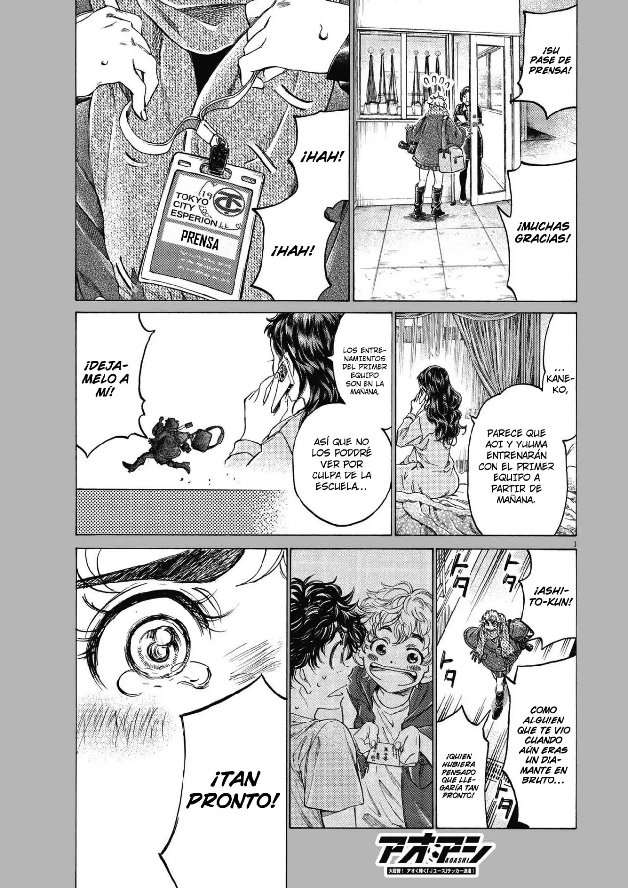 Ao ashi capítulo 286, página 2