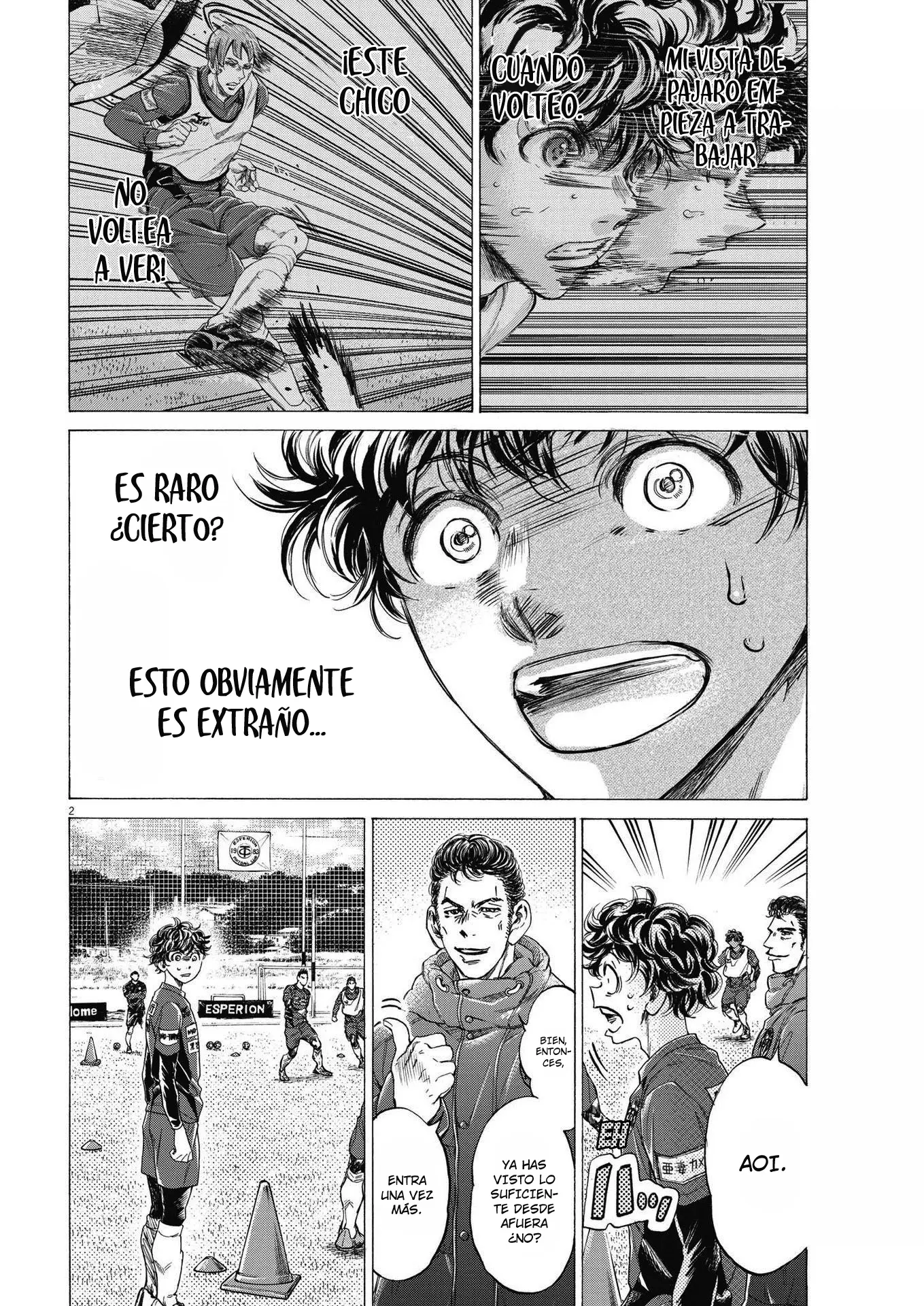Ao ashi capítulo 288, página 2