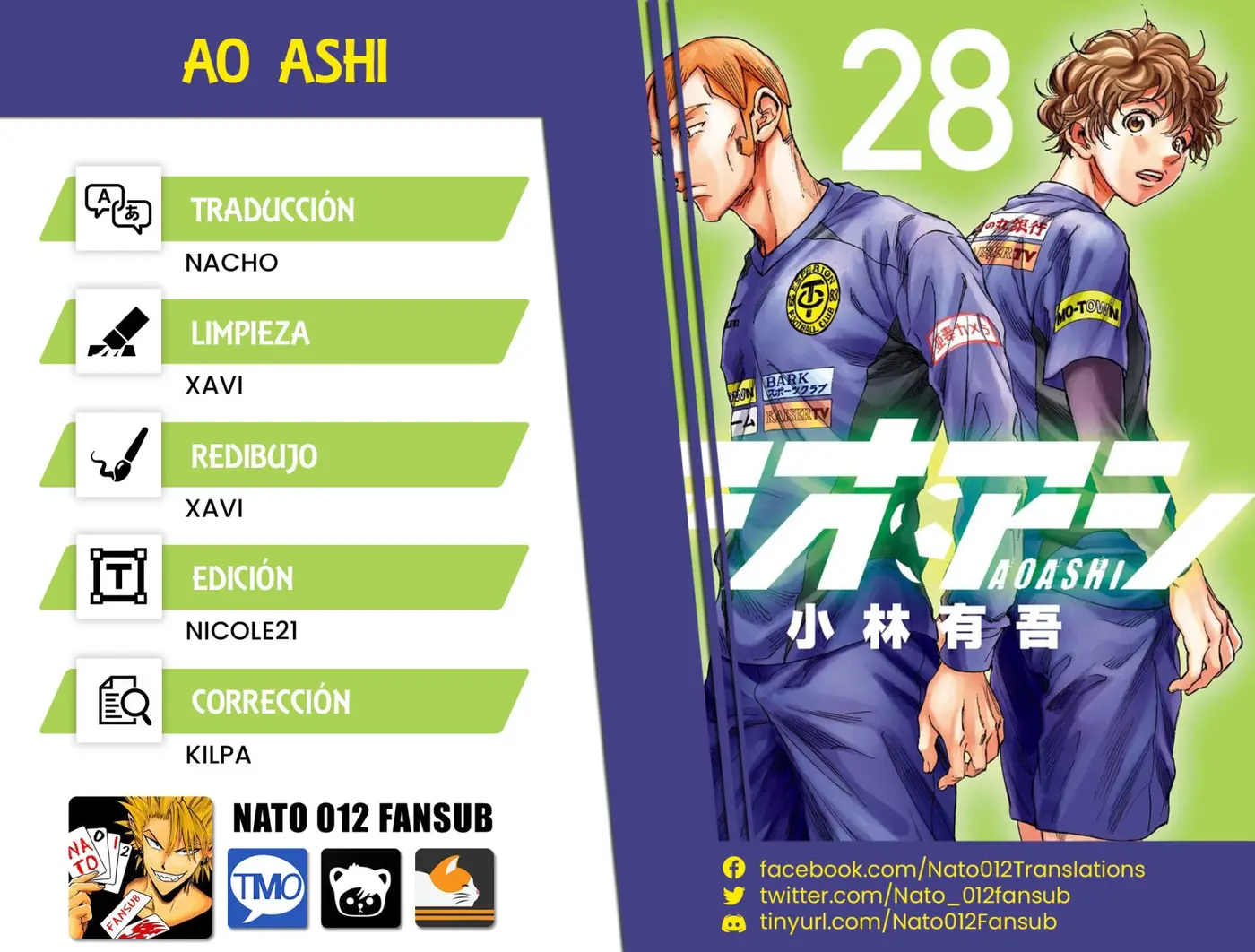 Ao ashi capítulo 292, página 1