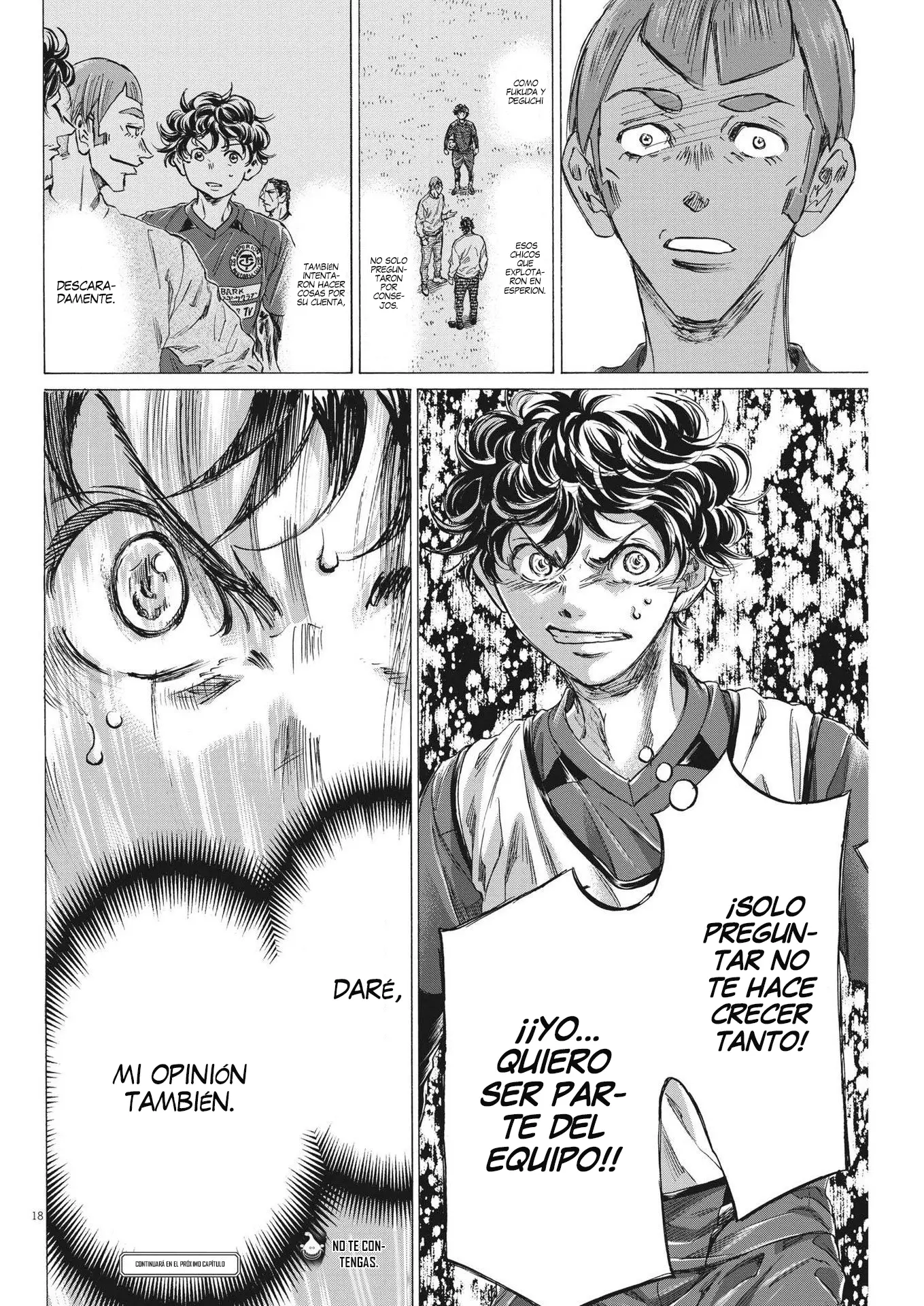 Ao ashi capítulo 293, página 19