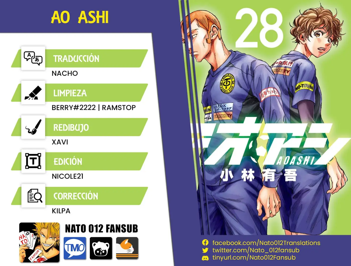Ao ashi capítulo 294, página 1
