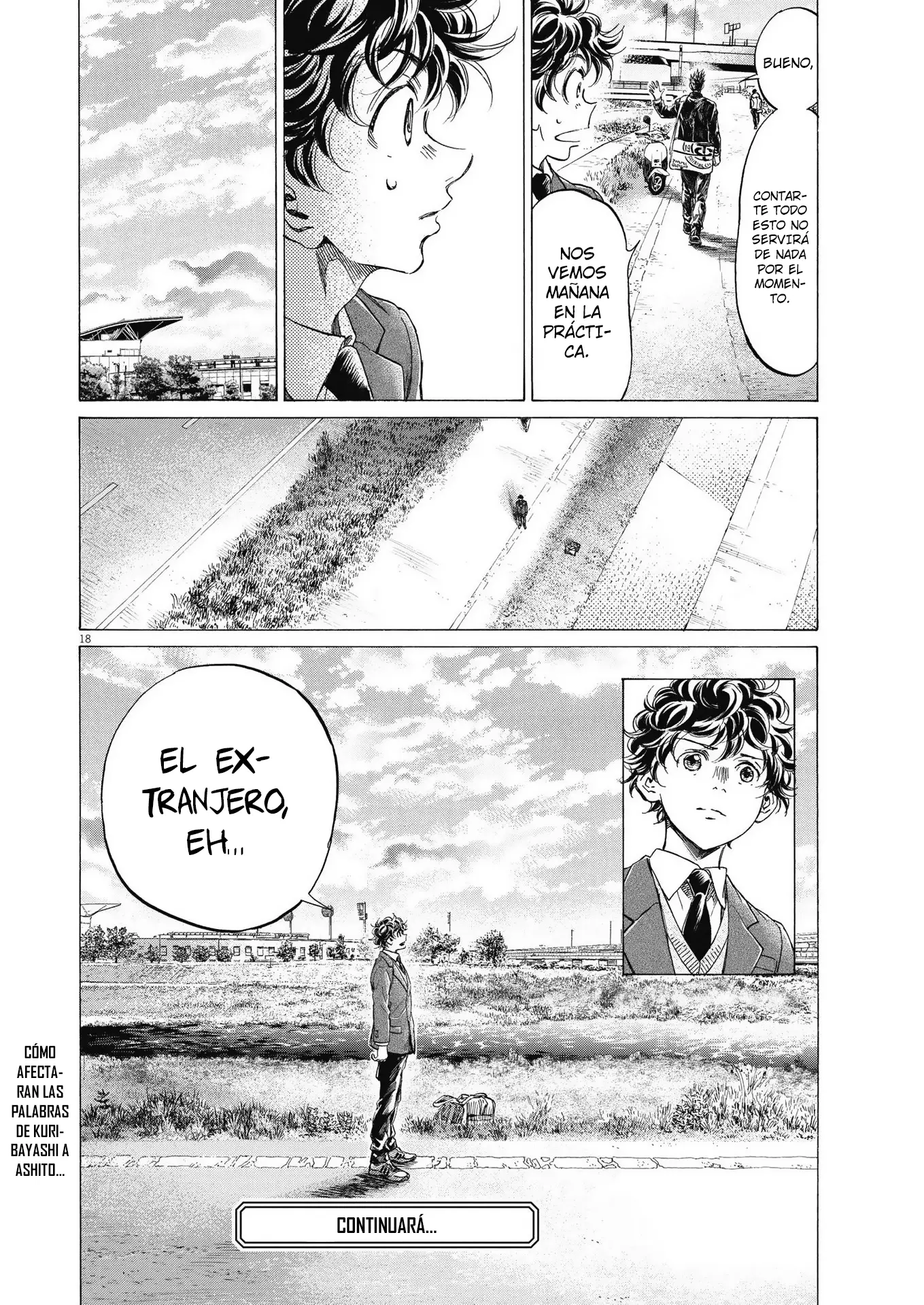 Ao ashi capítulo 298, página 19
