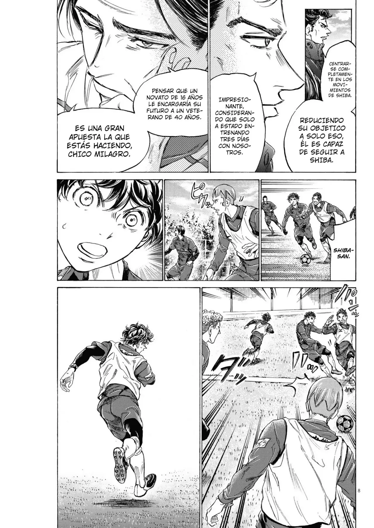 Ao ashi capítulo 305, página 9