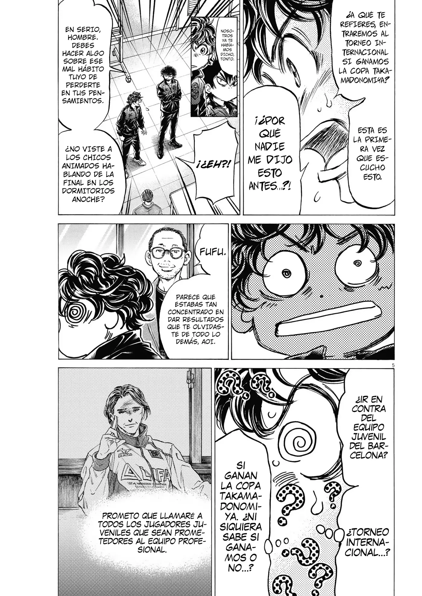 Ao ashi capítulo 309, página 6