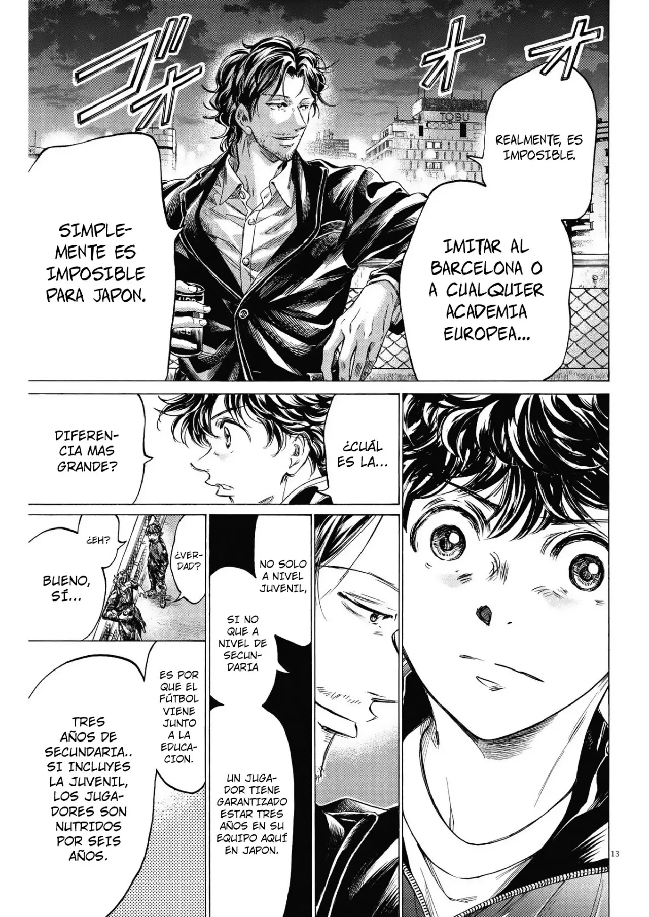 Ao ashi capítulo 312, página 13