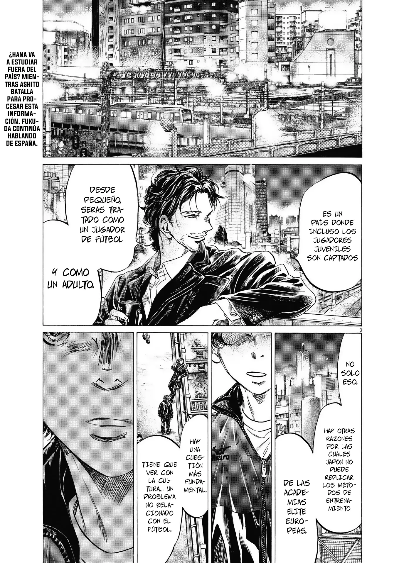 Ao ashi capítulo 313, página 3