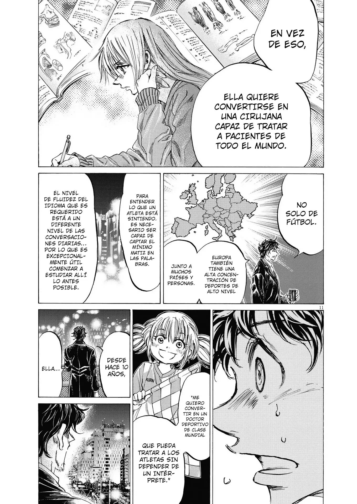 Ao ashi capítulo 313, página 11