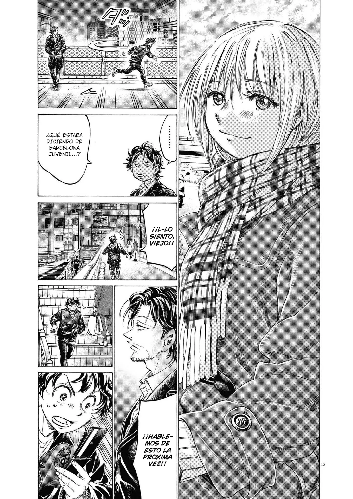 Ao ashi capítulo 313, página 13