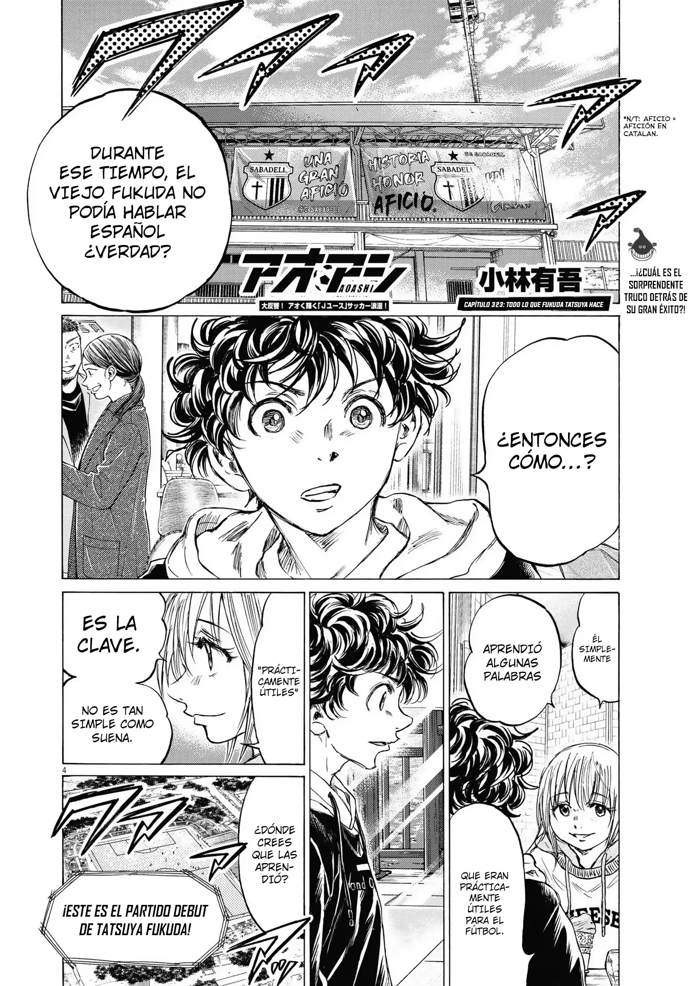 Ao ashi capítulo 323, página 5