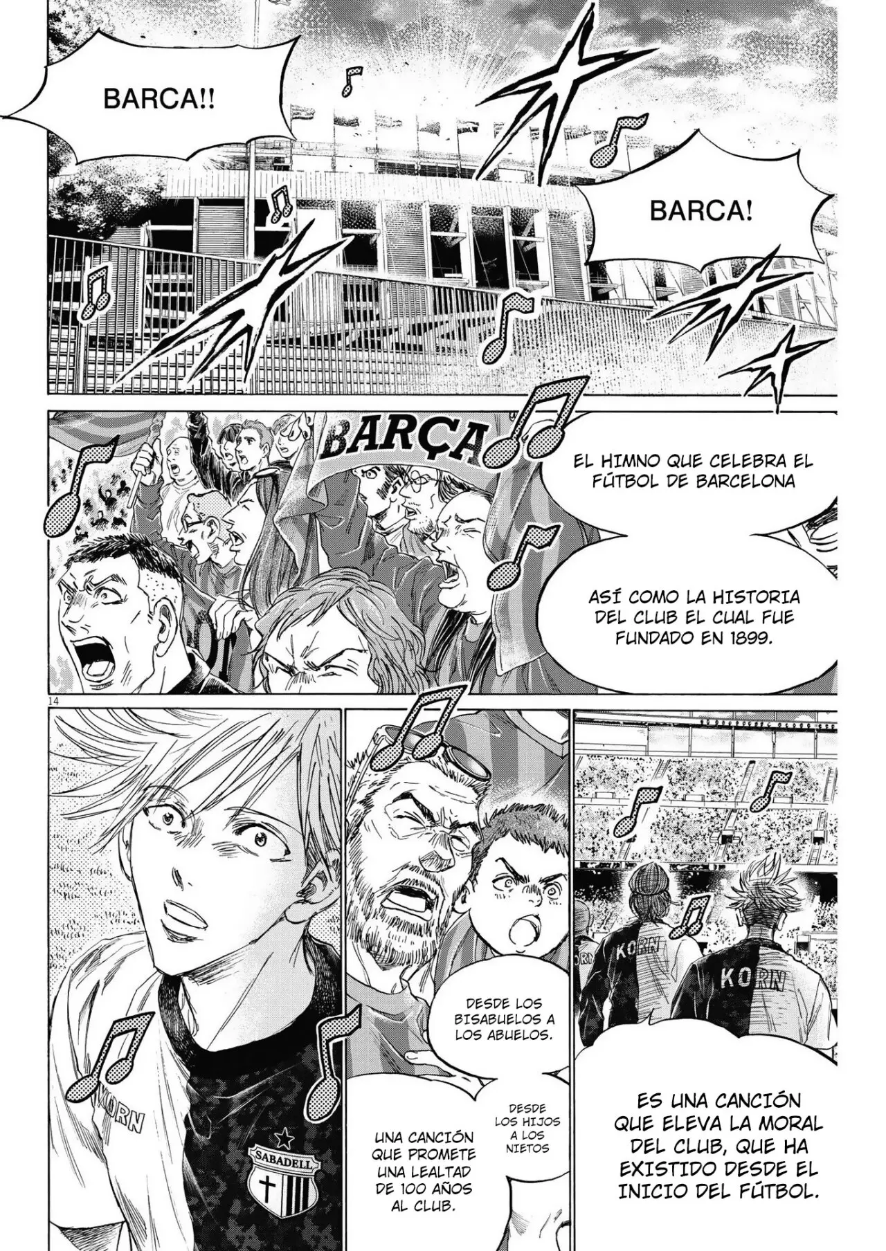Ao ashi capítulo 332, página 14