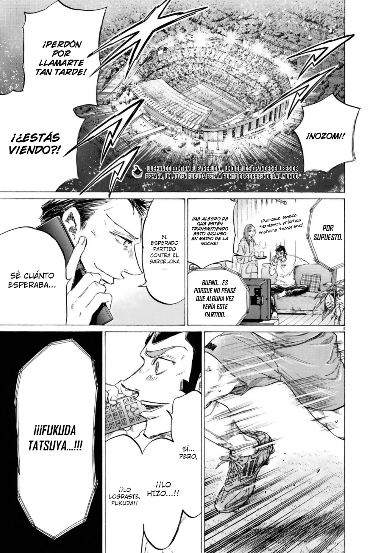 Ao ashi capítulo 333, página 3