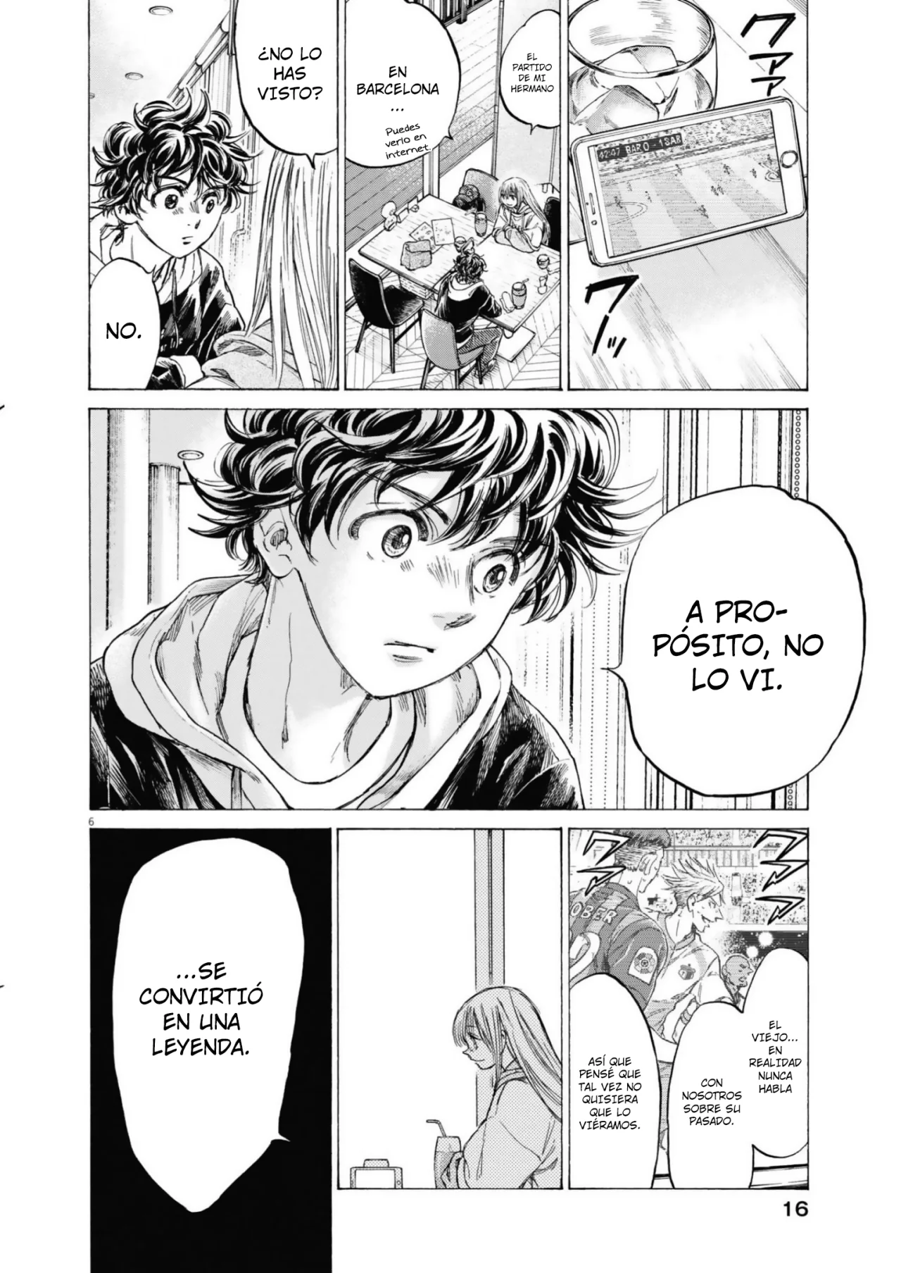 Ao ashi capítulo 333, página 6