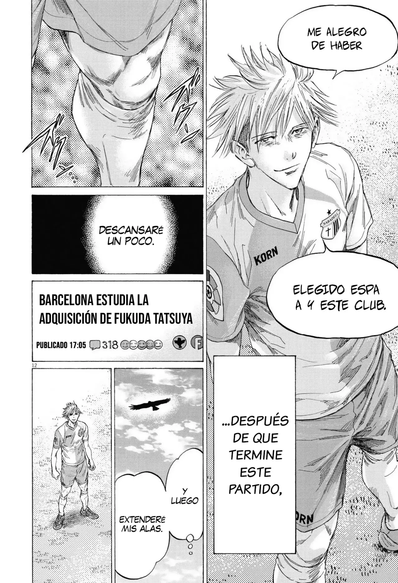 Ao ashi capítulo 335, página 13