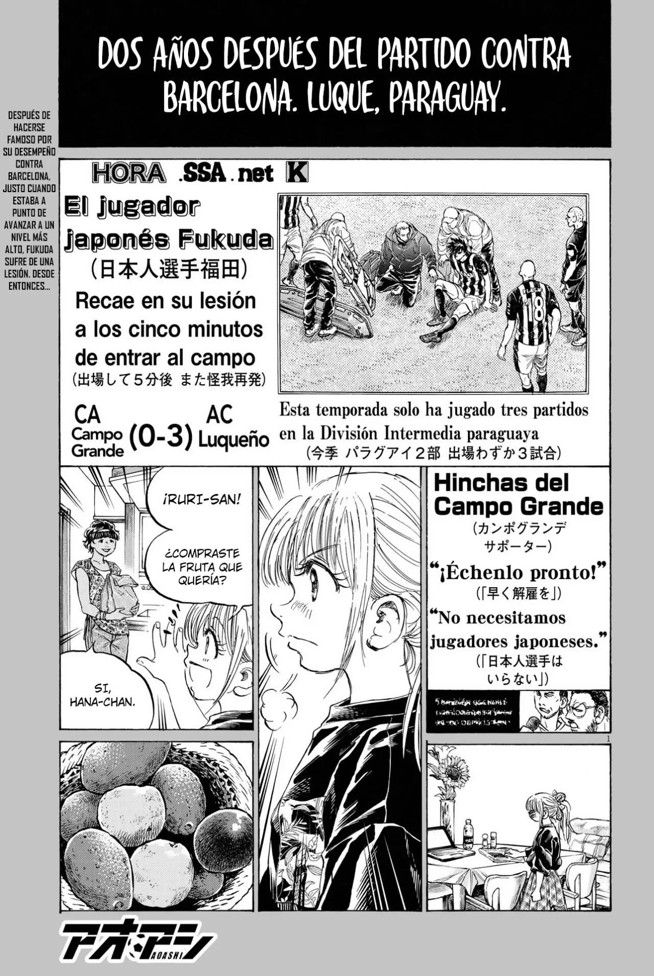 Ao ashi capítulo 336, página 2