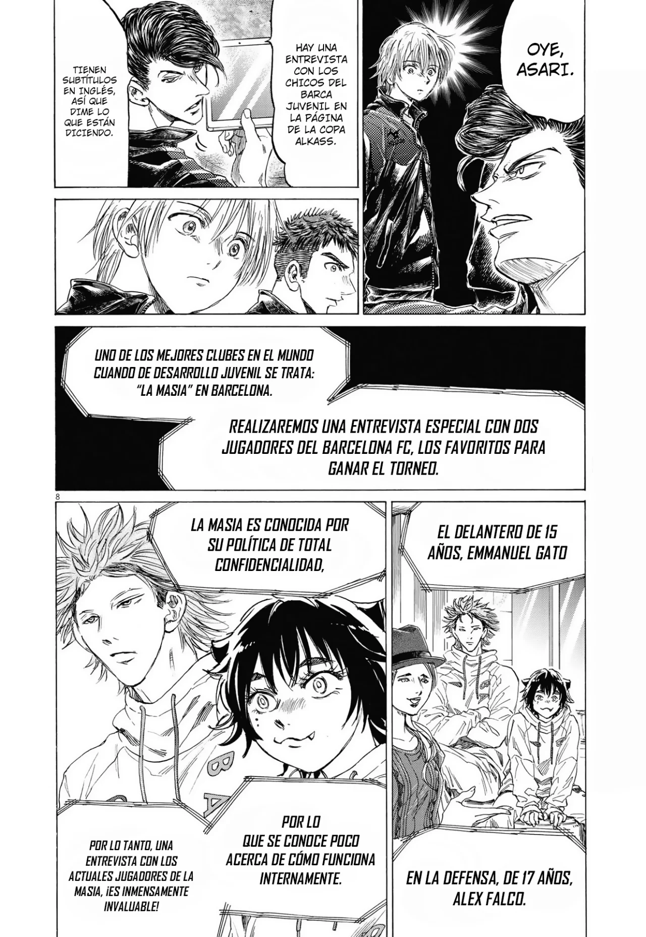 Ao ashi capítulo 340, página 9