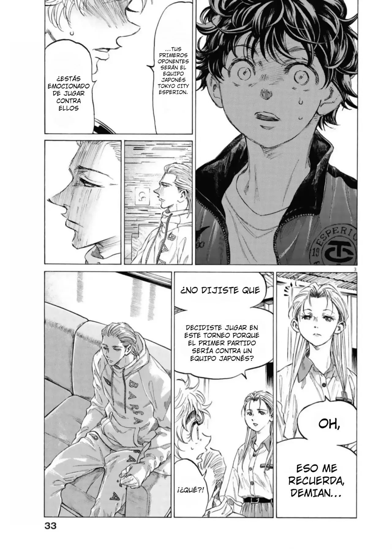 Ao ashi capítulo 342, página 4