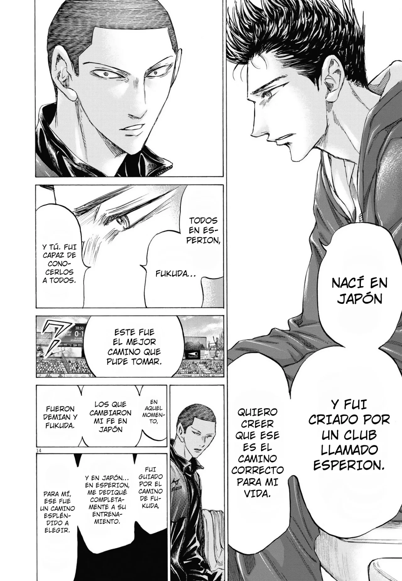 Ao ashi capítulo 344, página 16