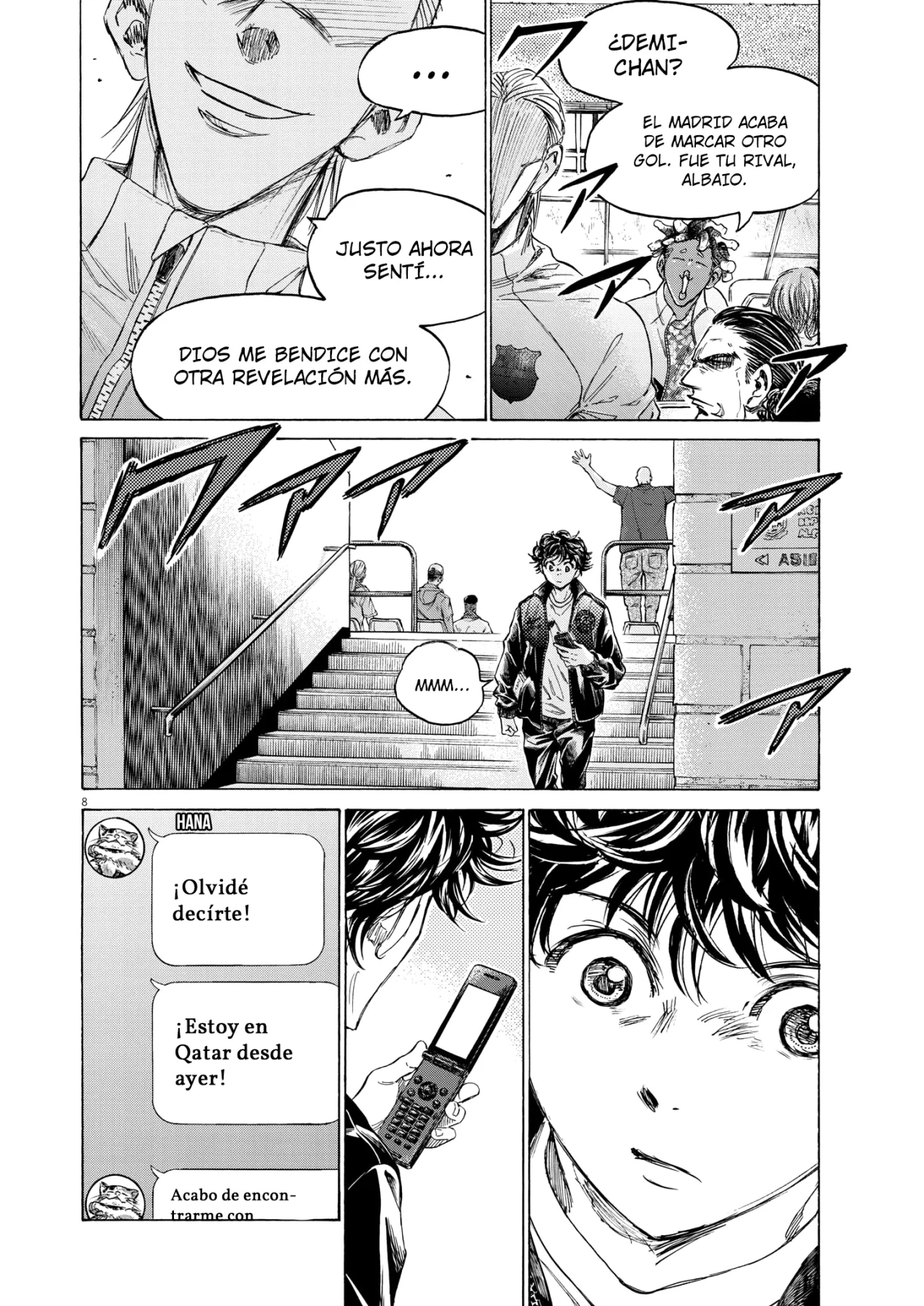 Ao ashi capítulo 346, página 8