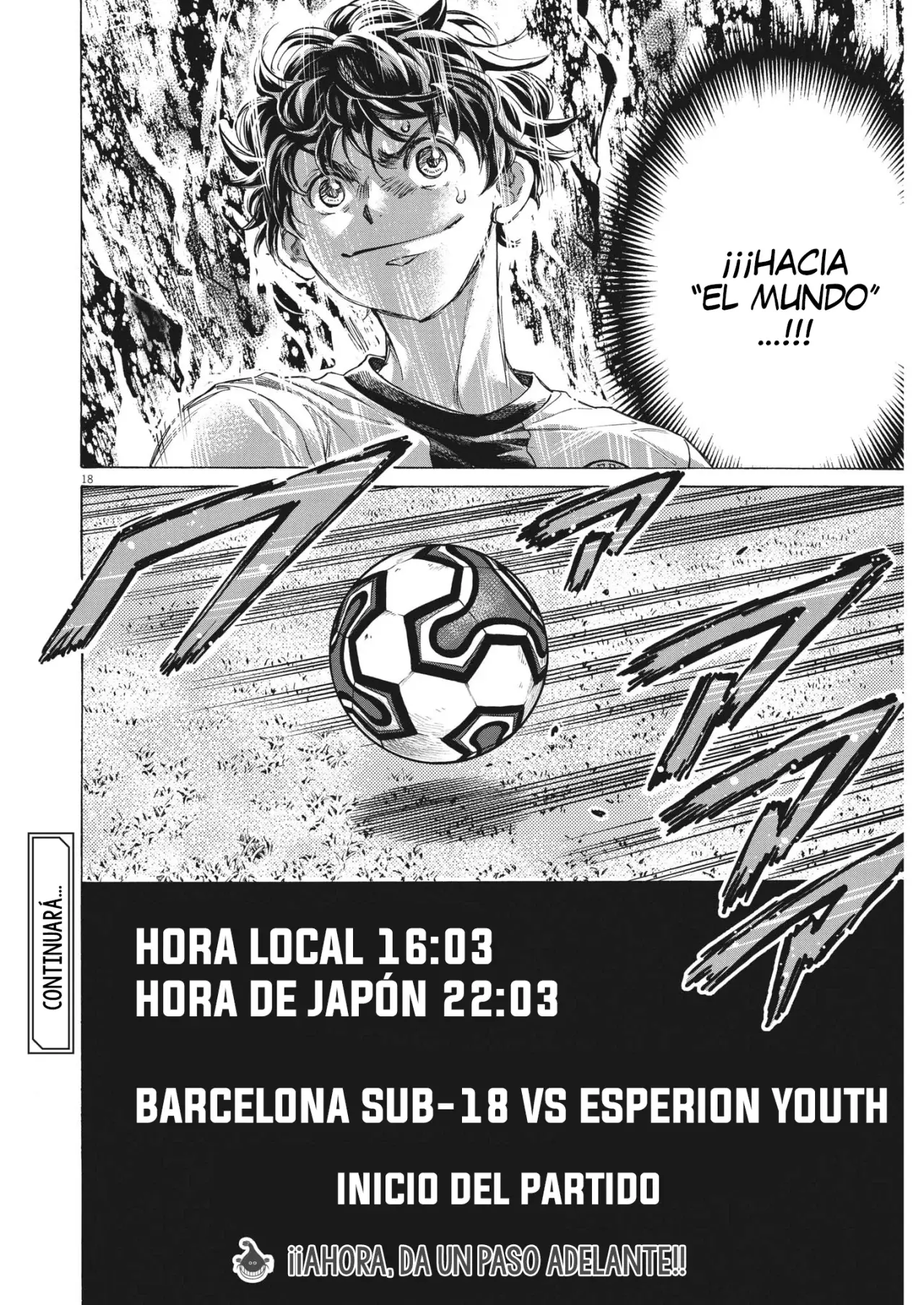 Ao ashi capítulo 348, página 18