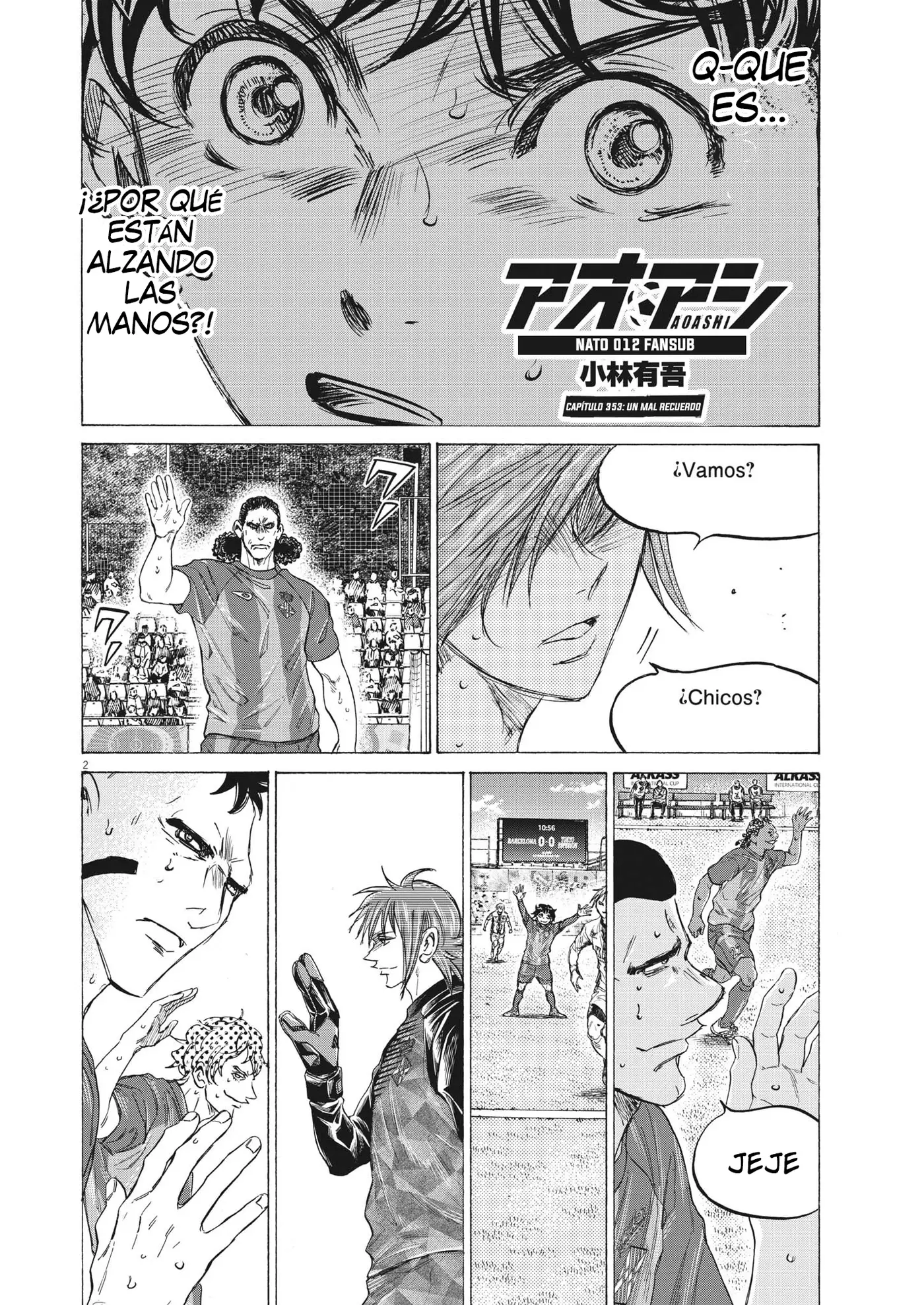 Ao ashi capítulo 353, página 3