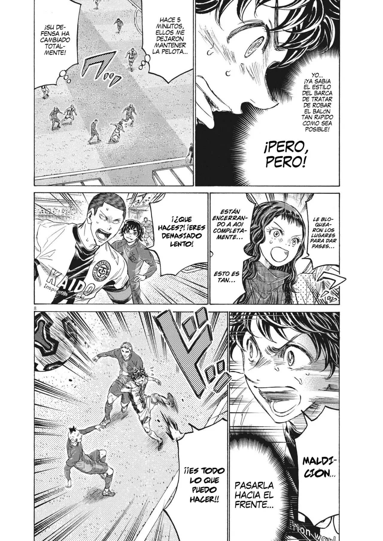 Ao ashi capítulo 354, página 9
